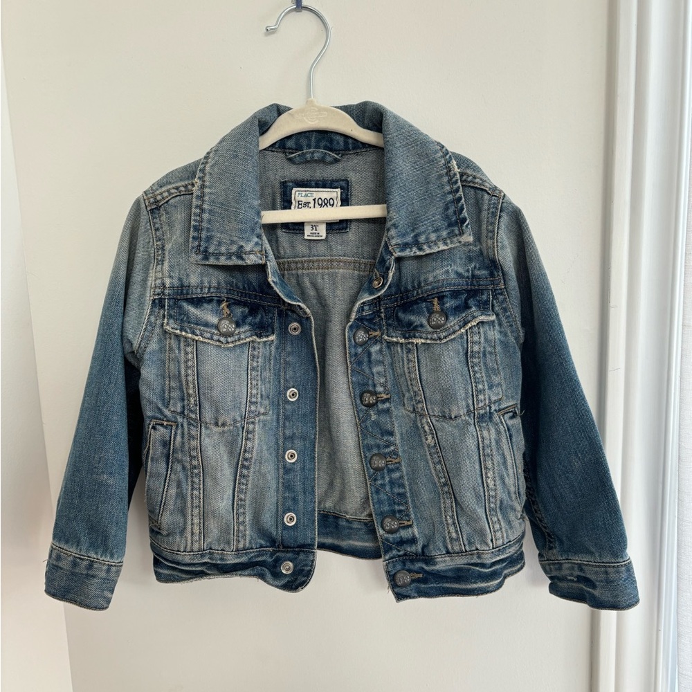 Kid jeans jacket - The Childen’s Place unisex toddler kids size 3T